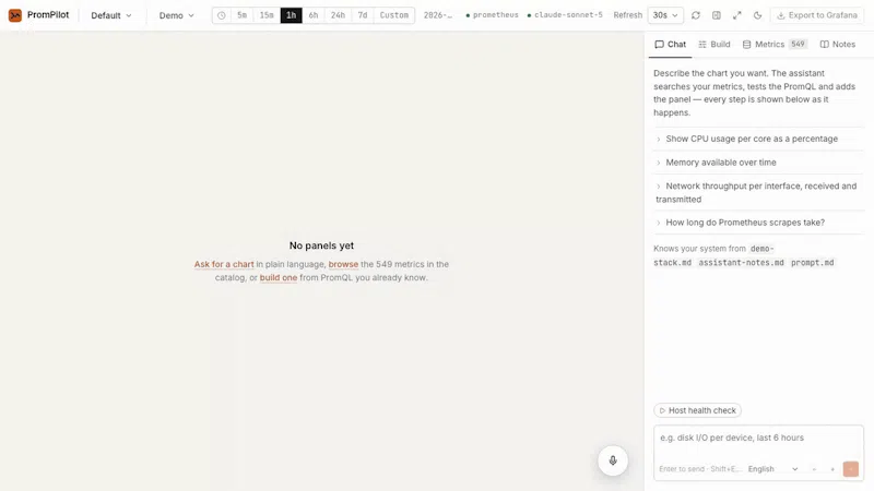 PromPilot screenshot 1