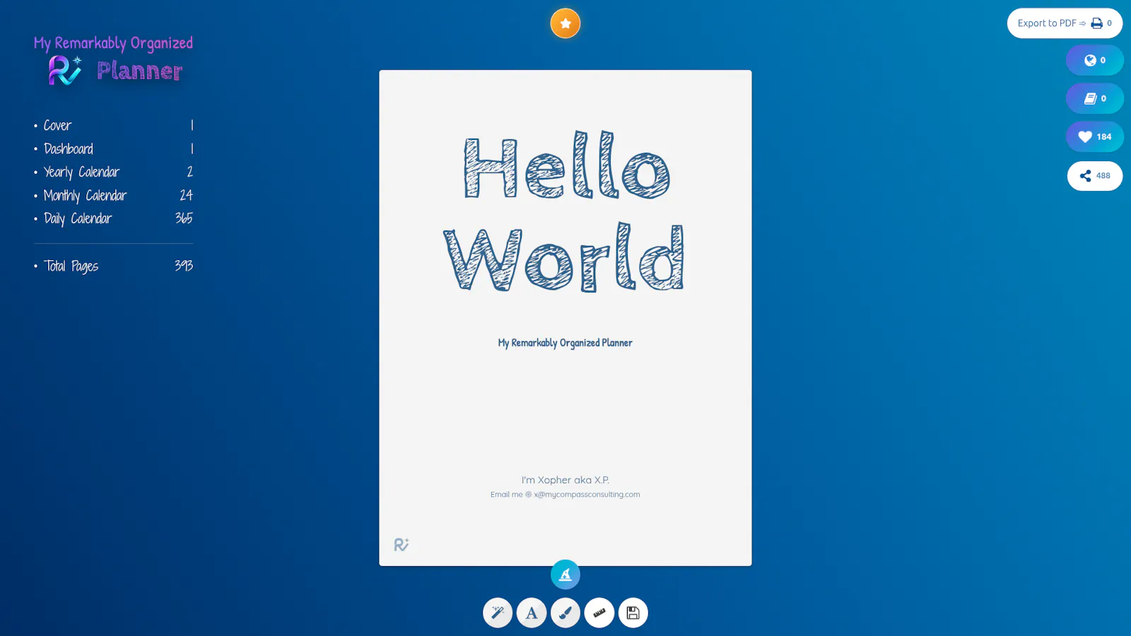My Remarkably Organized Planner Wizard screenshot 3