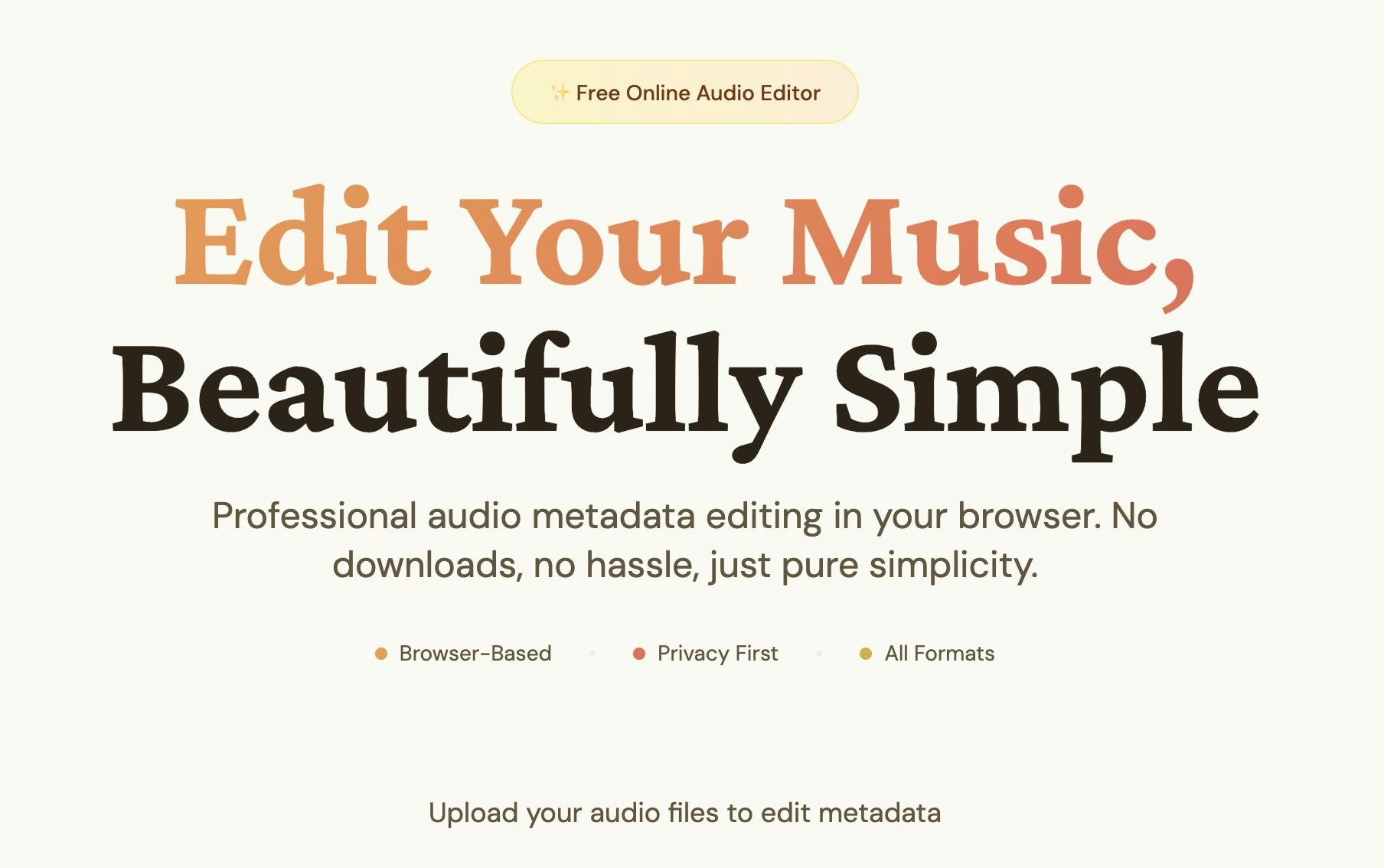 MP3 Tag Editor Online gallery image