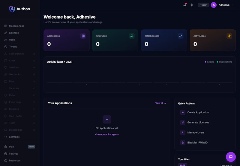 Authon screenshot 2