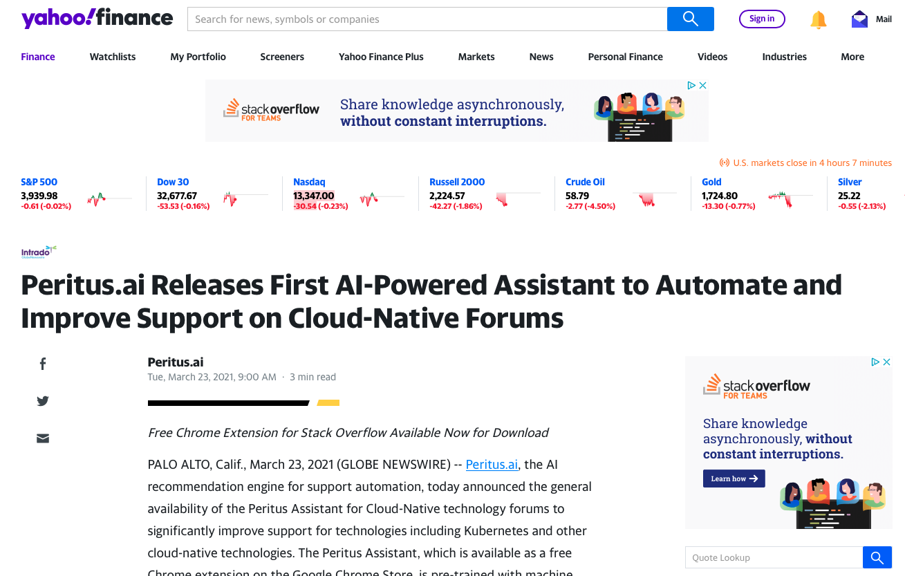 Peritus Assistant for Stack Overflow gallery image
