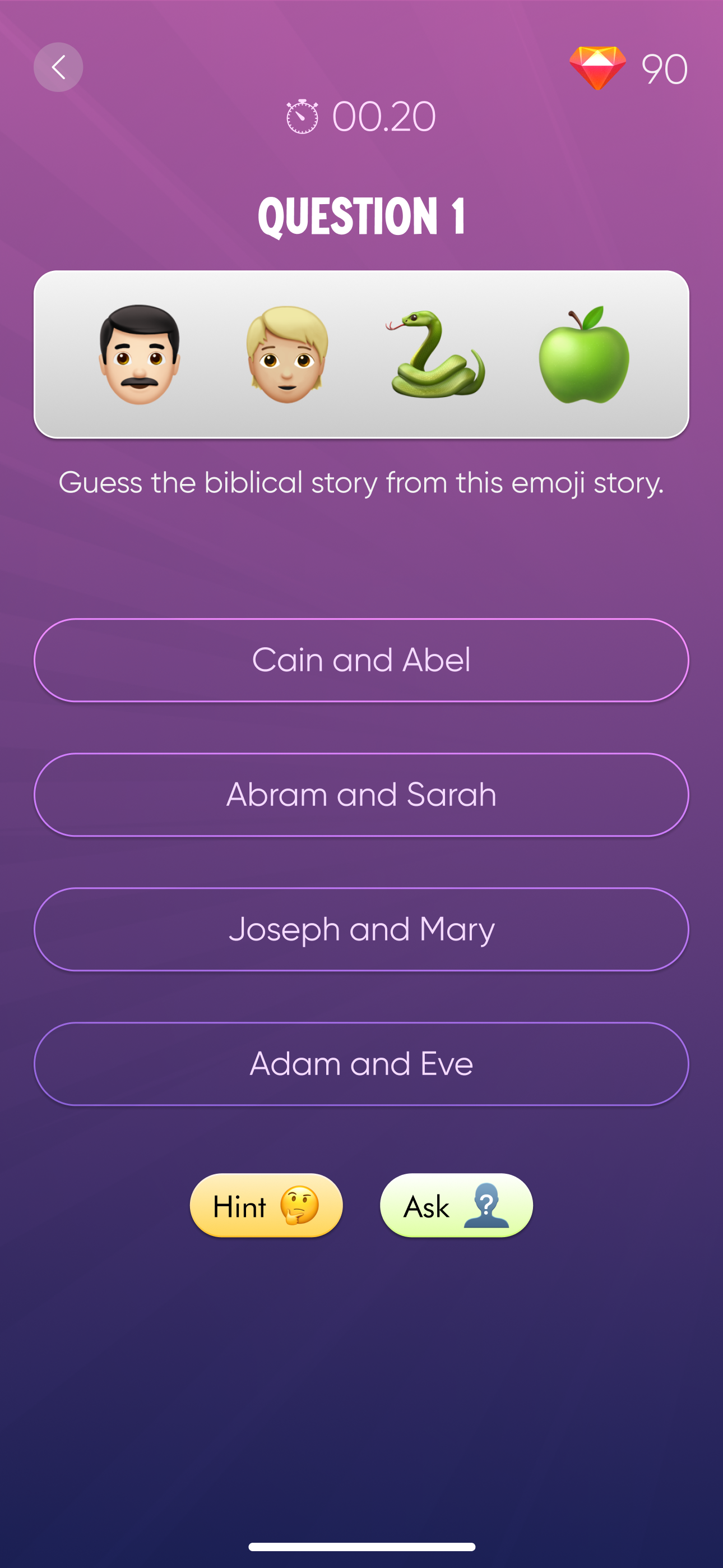 เรื่องราวในพระคัมภีร์อิโมจิ - Edify การเล่นของคุณ-Trivia พระคัมภีร์ All-in-One media 7