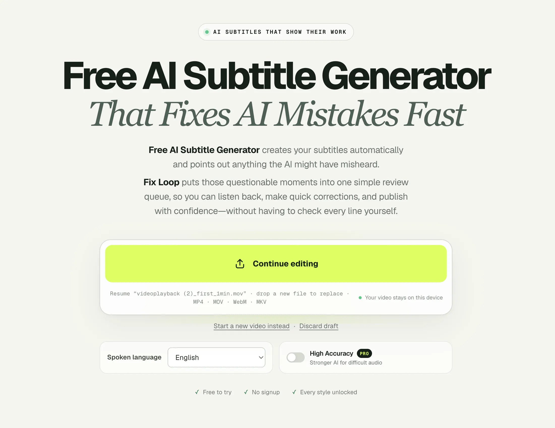 SubtitleGenerator gallery image