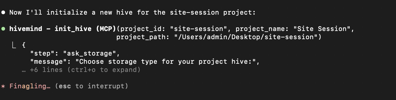 hivemind-mcp - Screenshot 2 showing product features and functionality