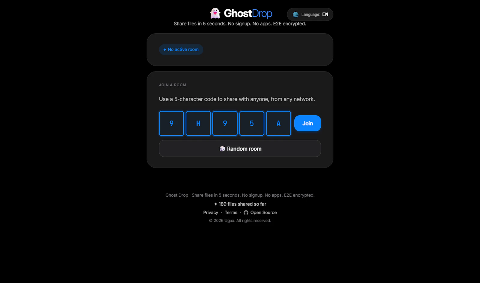 Ghost Drop  — Share files in 5 seconds screenshot 1
