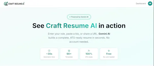 Craft Resume AI gallery image