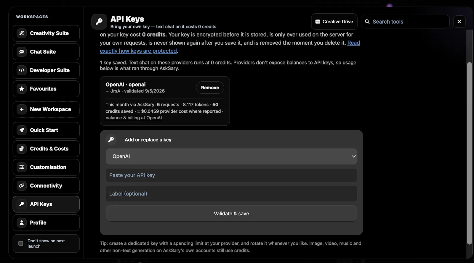 AskSary - BYOK-supported AI Studio screenshot 26