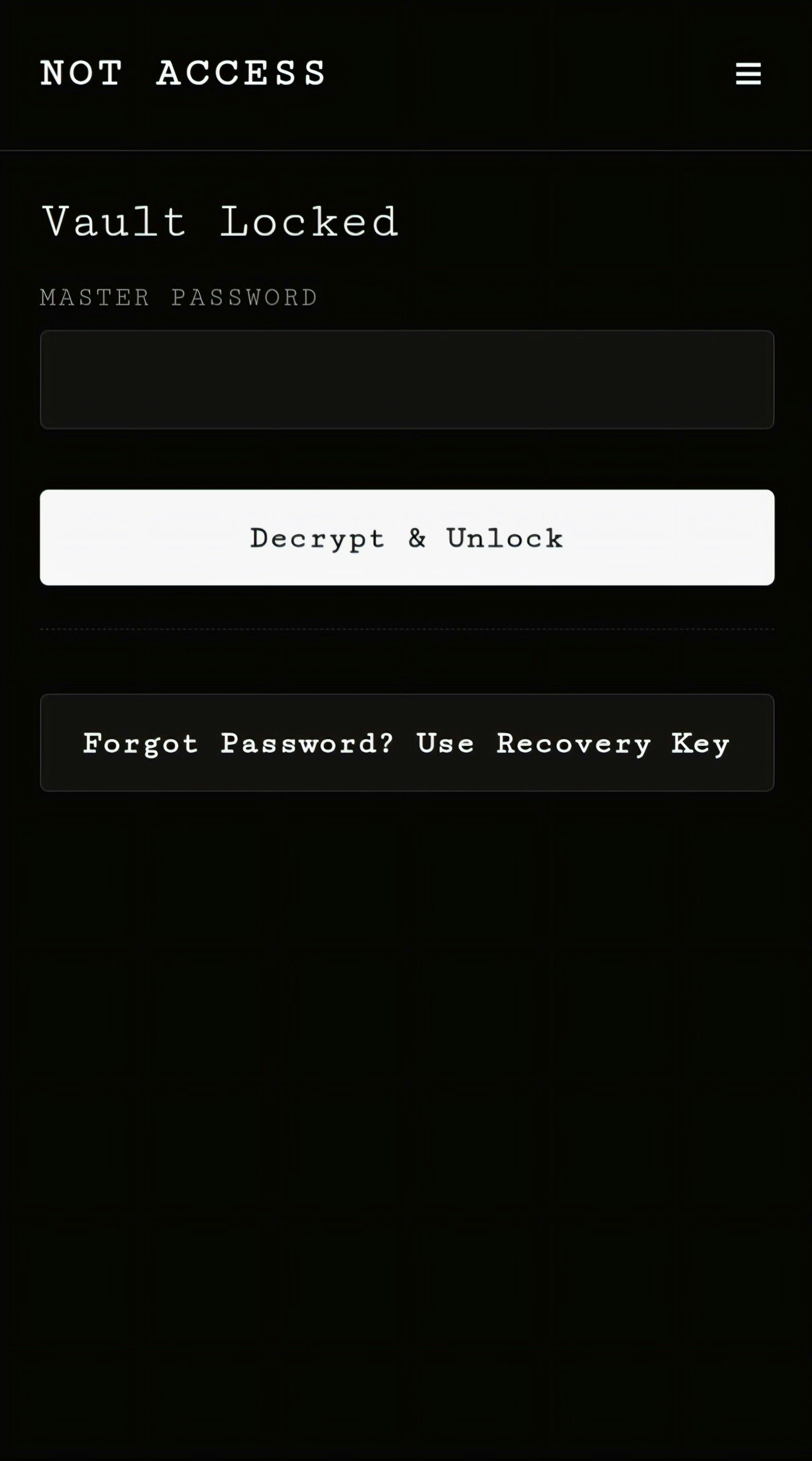 NOT ACCESS gallery image