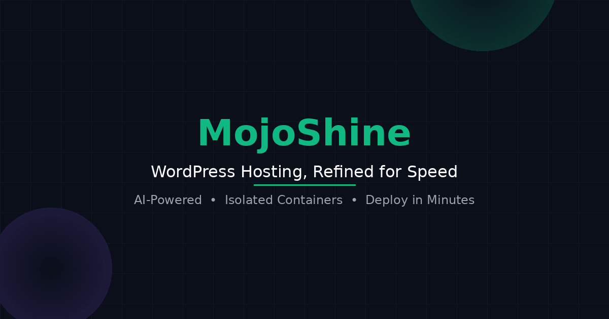 MojoShine - Main product screenshot demonstrating key features and user interface