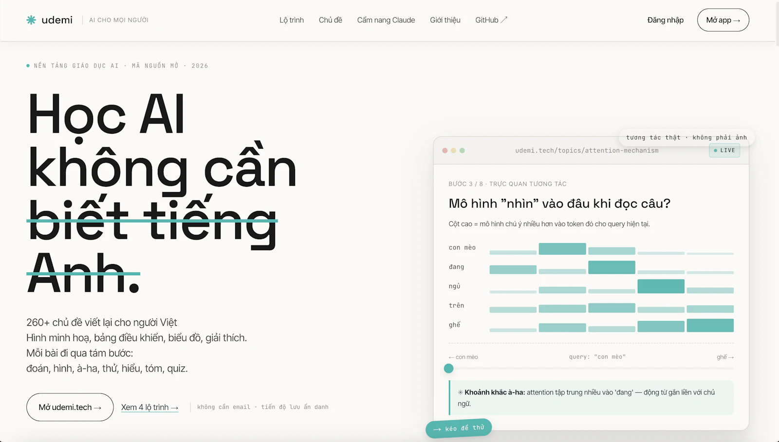 udemi - AI for Vietnamese people screenshot 1
