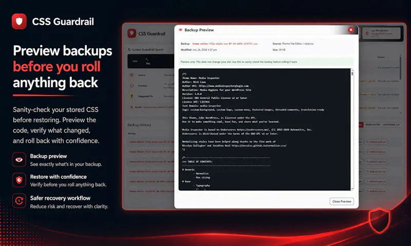 CSS Guardrail screenshot 4