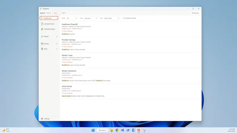 ClingNote screenshot 5