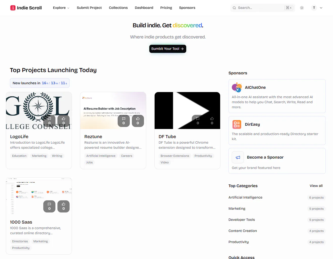 Indie Scroll screenshot 1