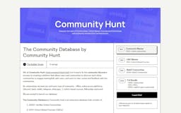 The Community Catalog by Community Hunt media 2