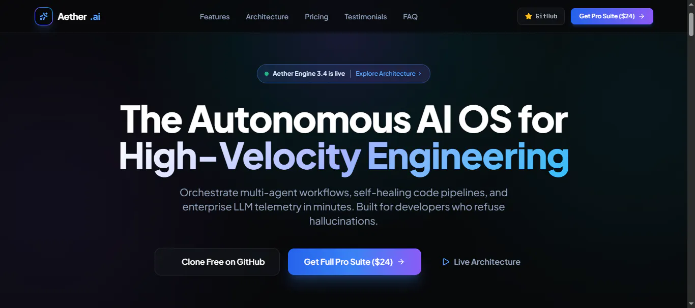 Aether AI - SaaS UI Suite gallery image