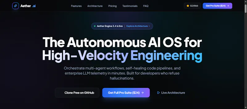 Aether AI - SaaS UI Suite screenshot 2