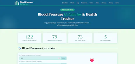 Blood Pressure Calculator & Tracker gallery image