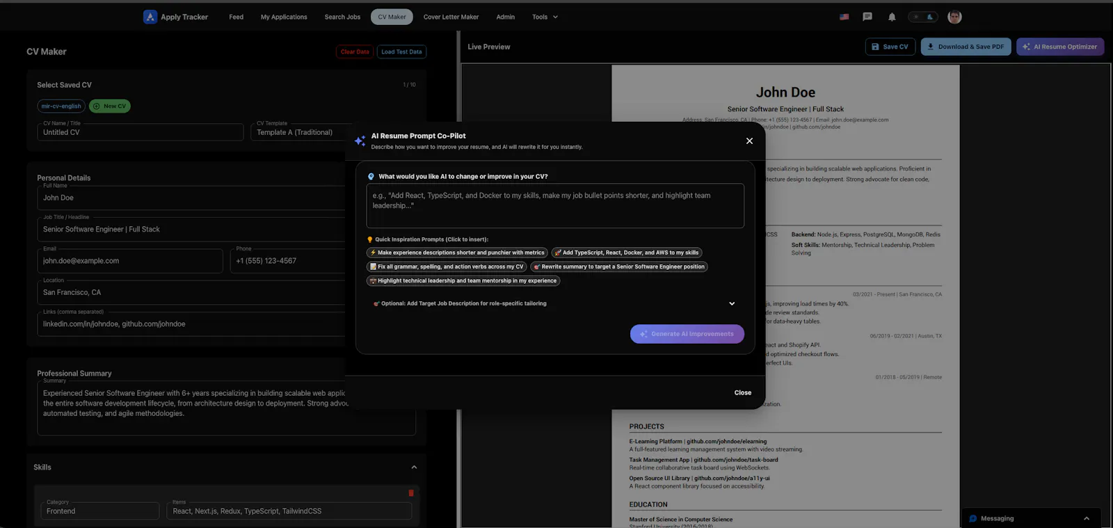 Apply Tracker screenshot 1