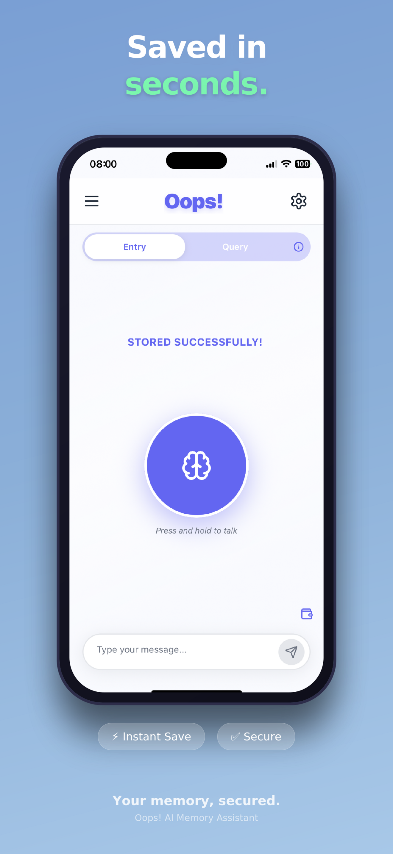 Oops! AI Memory Assistant gallery image