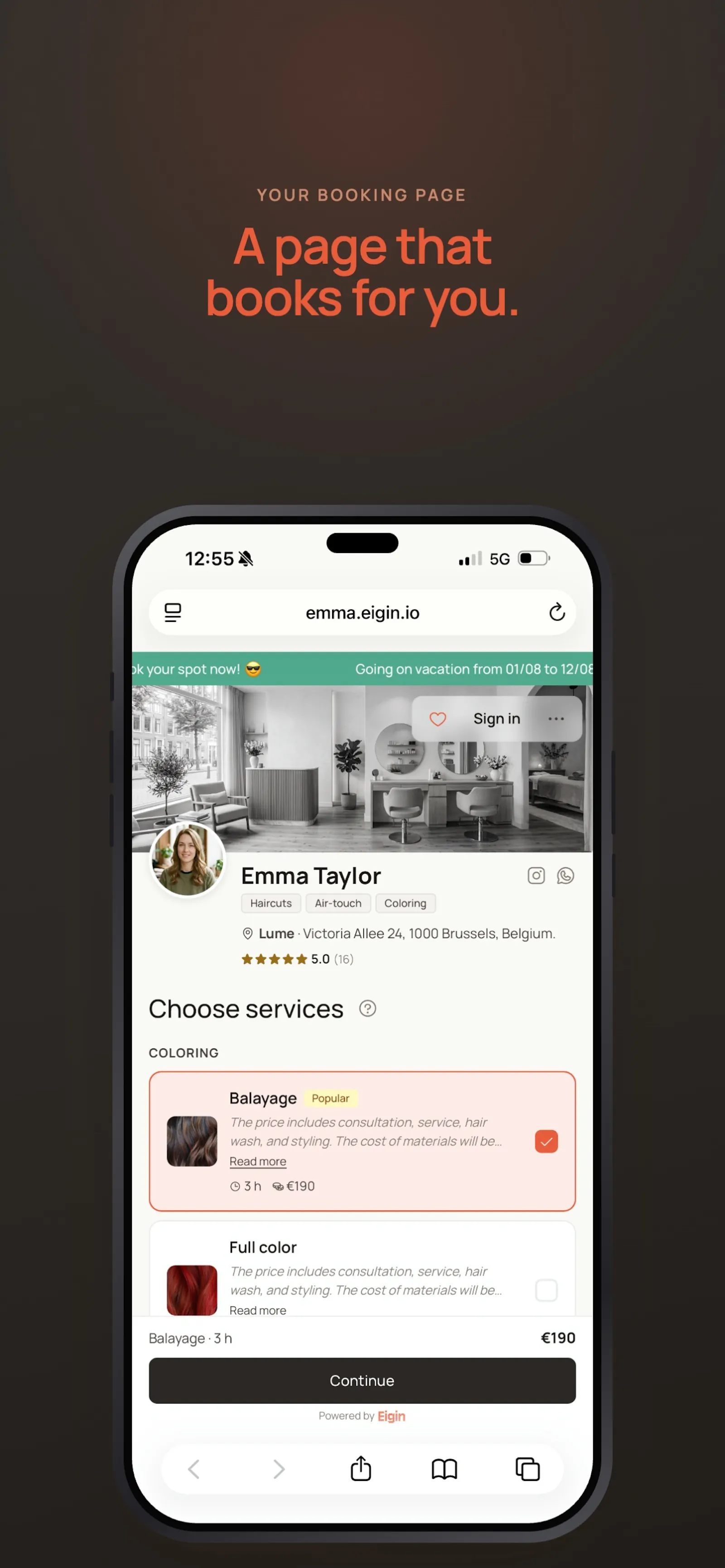 Eigin screenshot 1