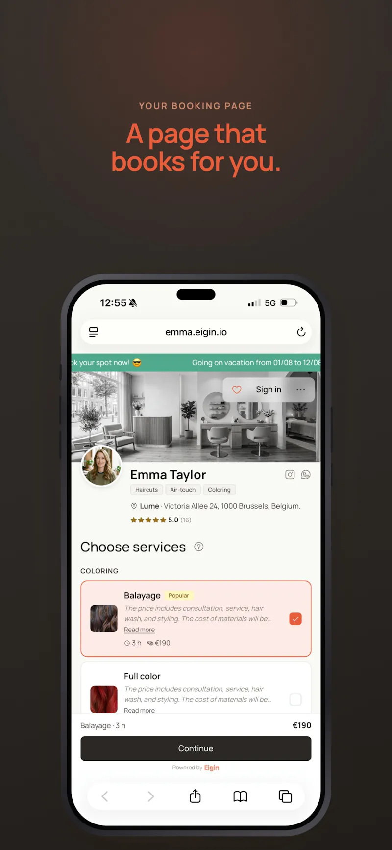 Eigin screenshot 1