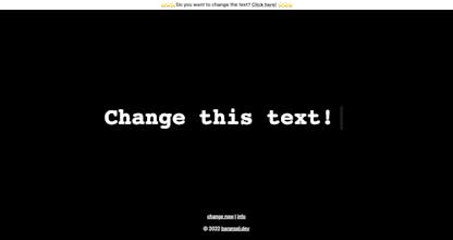 Change this page · Decide the new text gallery image