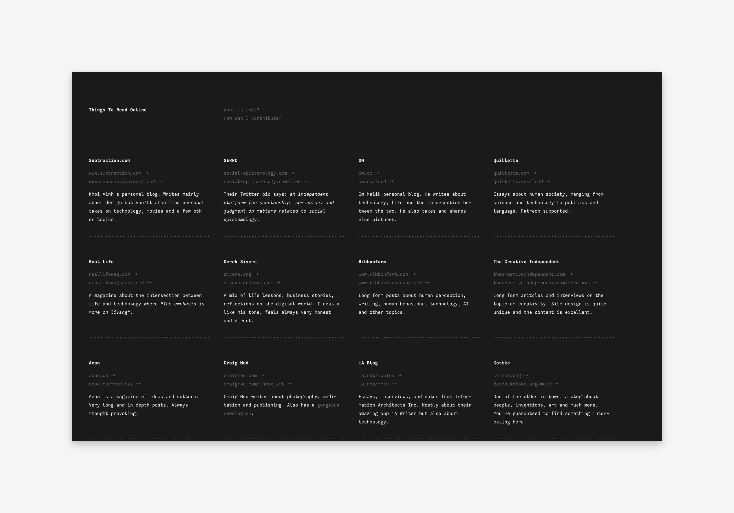 Things To Read Online gallery image