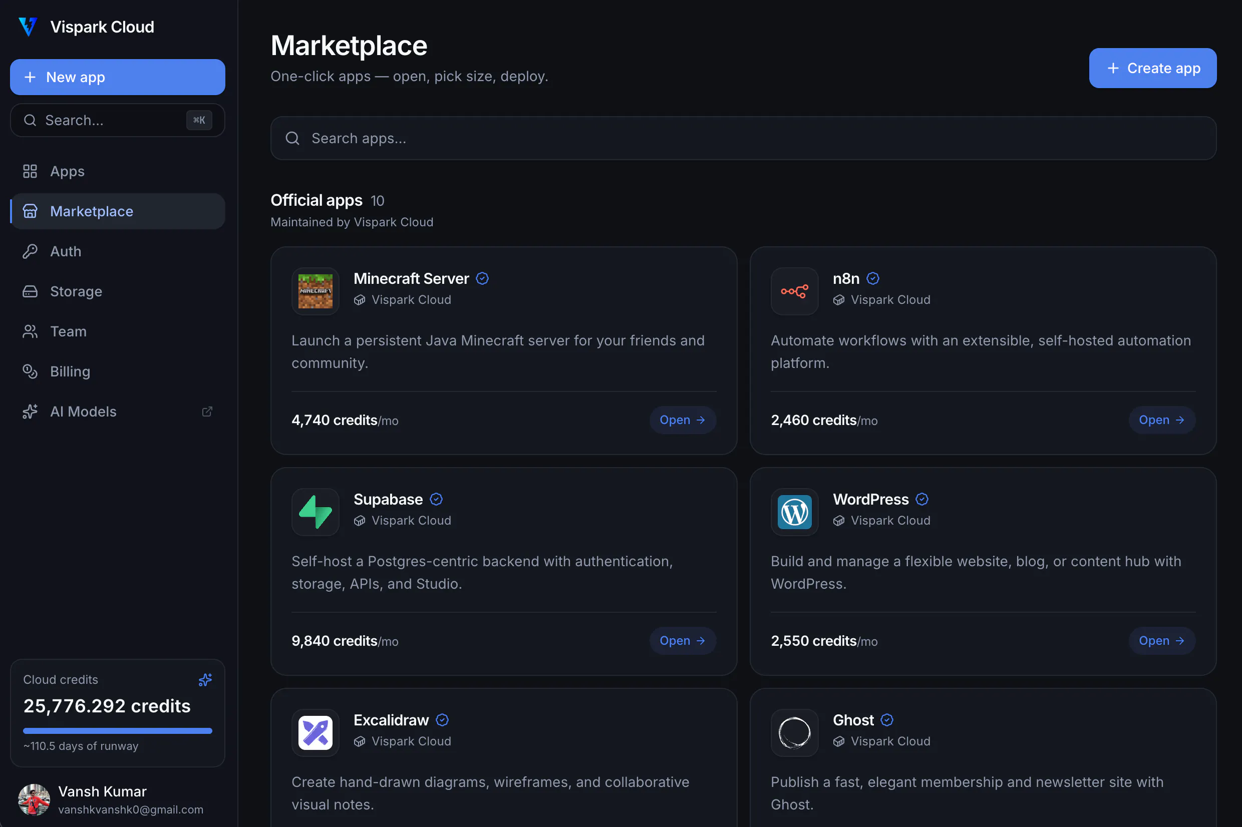 Vispark Cloud — Deploy anything gallery image