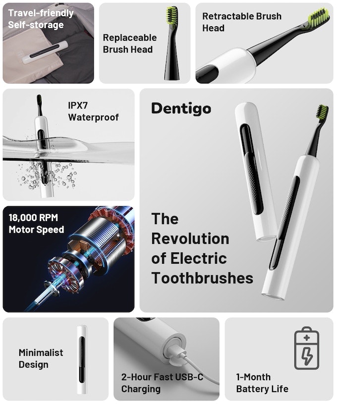 Dentigo Travel Electronic Toothbrush media 3