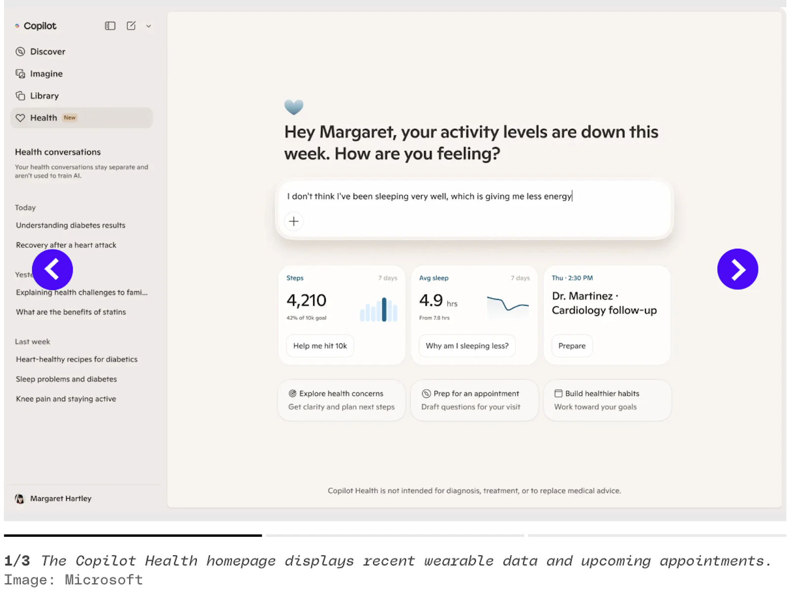 Microsoft Copilot Health screenshot 7