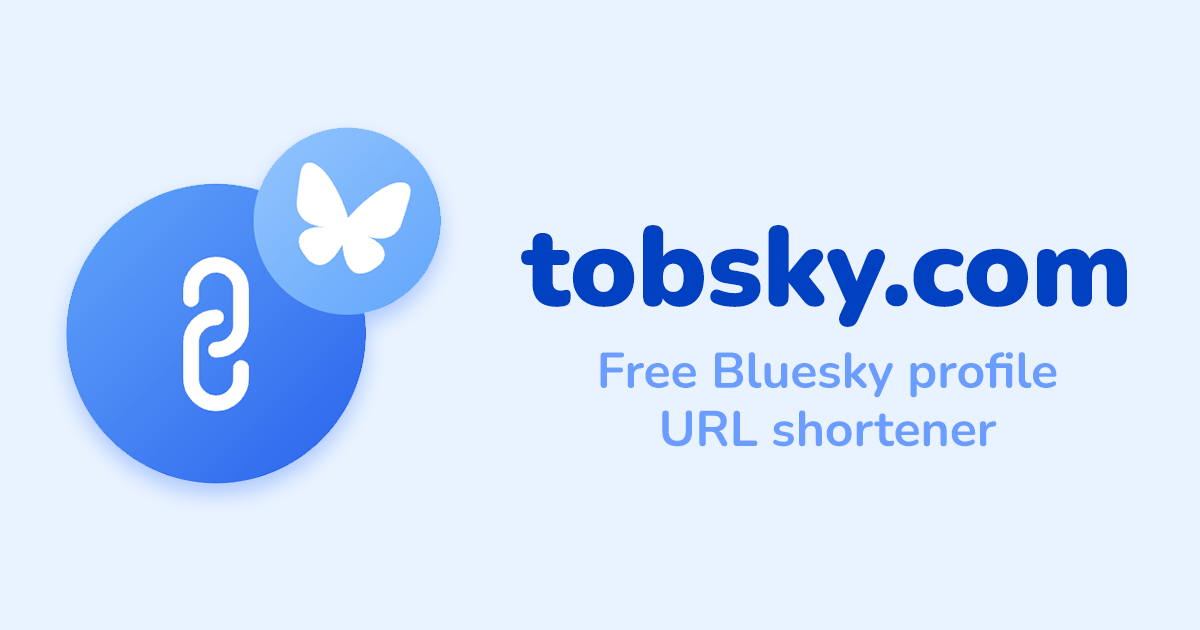 toBsky - Free bluesky profile url shortener & analytics media 2