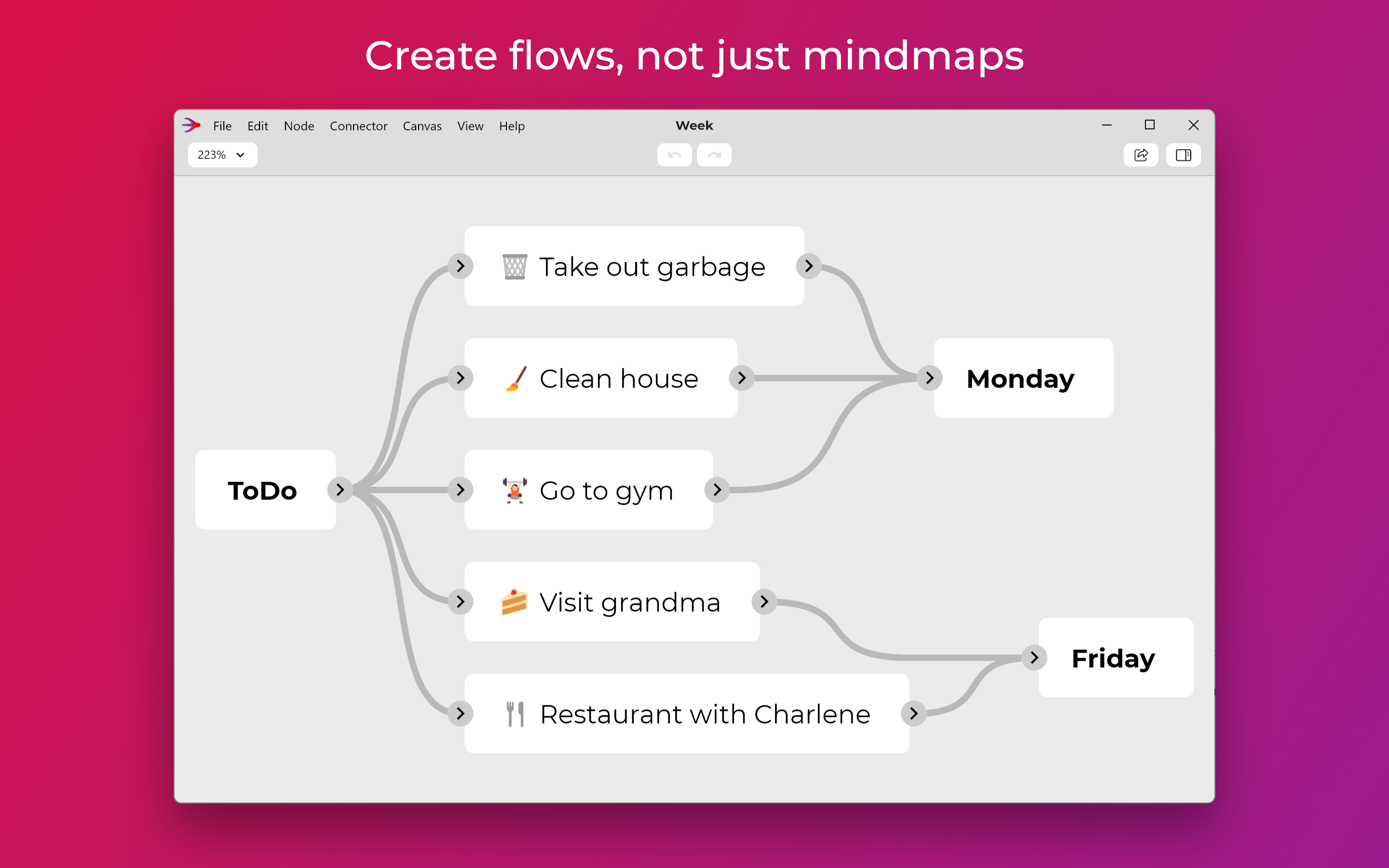 Windows用のquikflow - マインドマッピングワークフローでフローチャートを作成しますメディア1