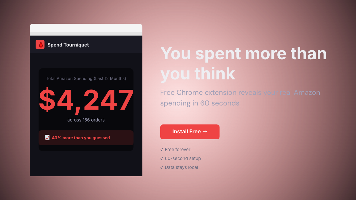 Spend Tourniquet - Main product screenshot demonstrating key features and user interface