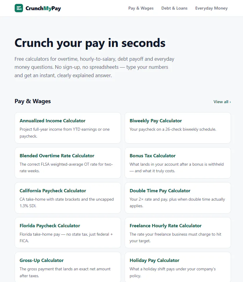 CrunchMyPay gallery image