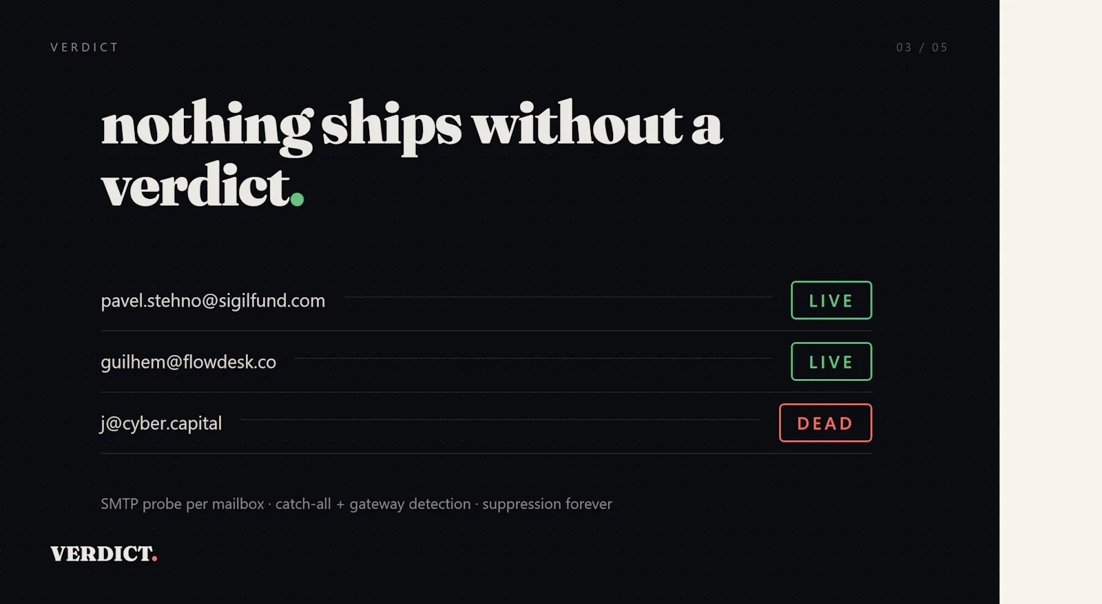 Verdict screenshot 3