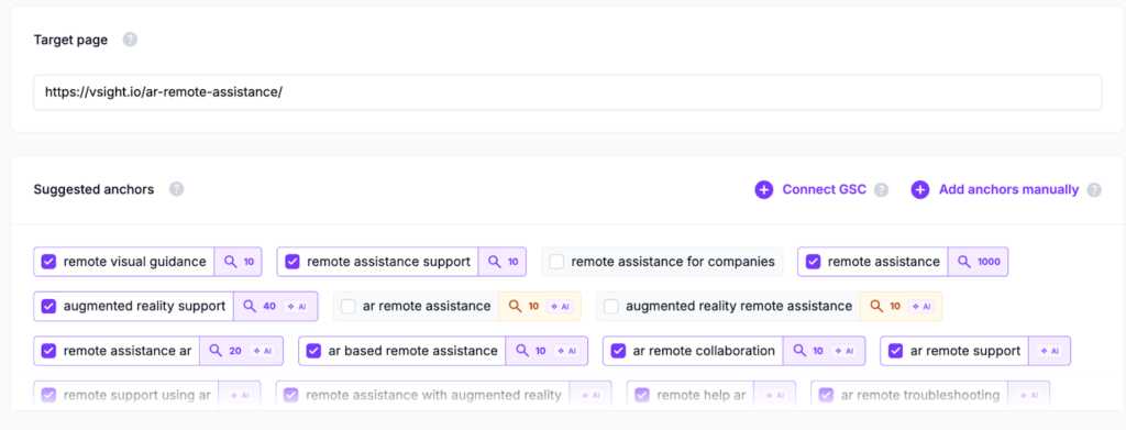 AI Internal linking Tool gallery image