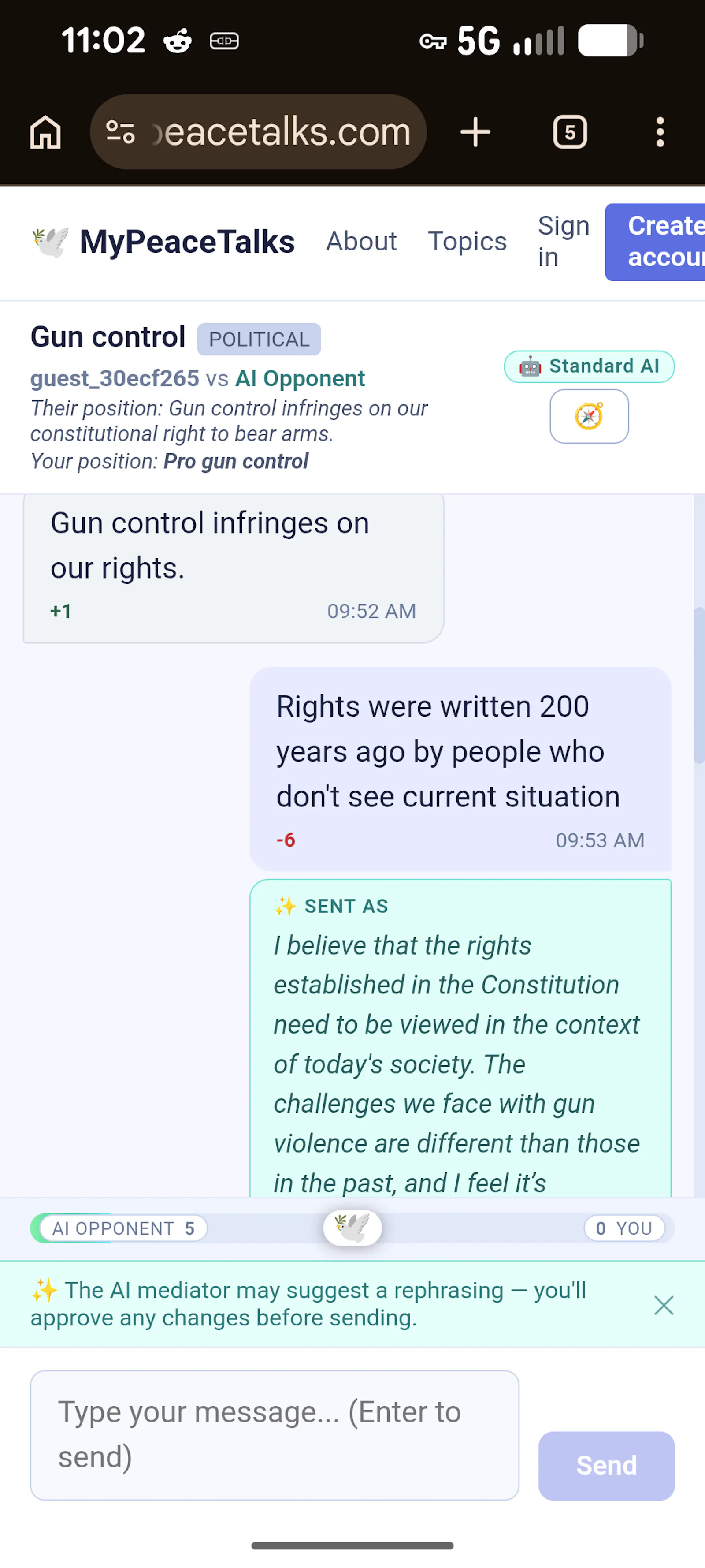 MyPeaceTalks — Find Common Ground screenshot 3