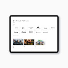 The Minimalist TV Tracker gallery image