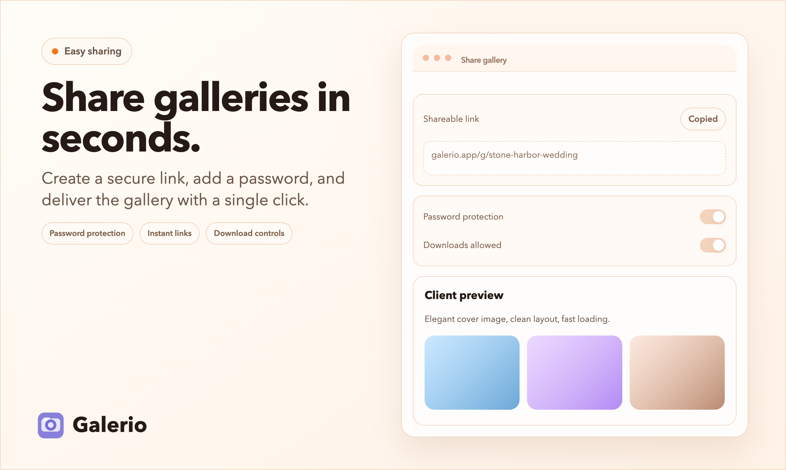 Galerio - Screenshot 4 showing product features and functionality