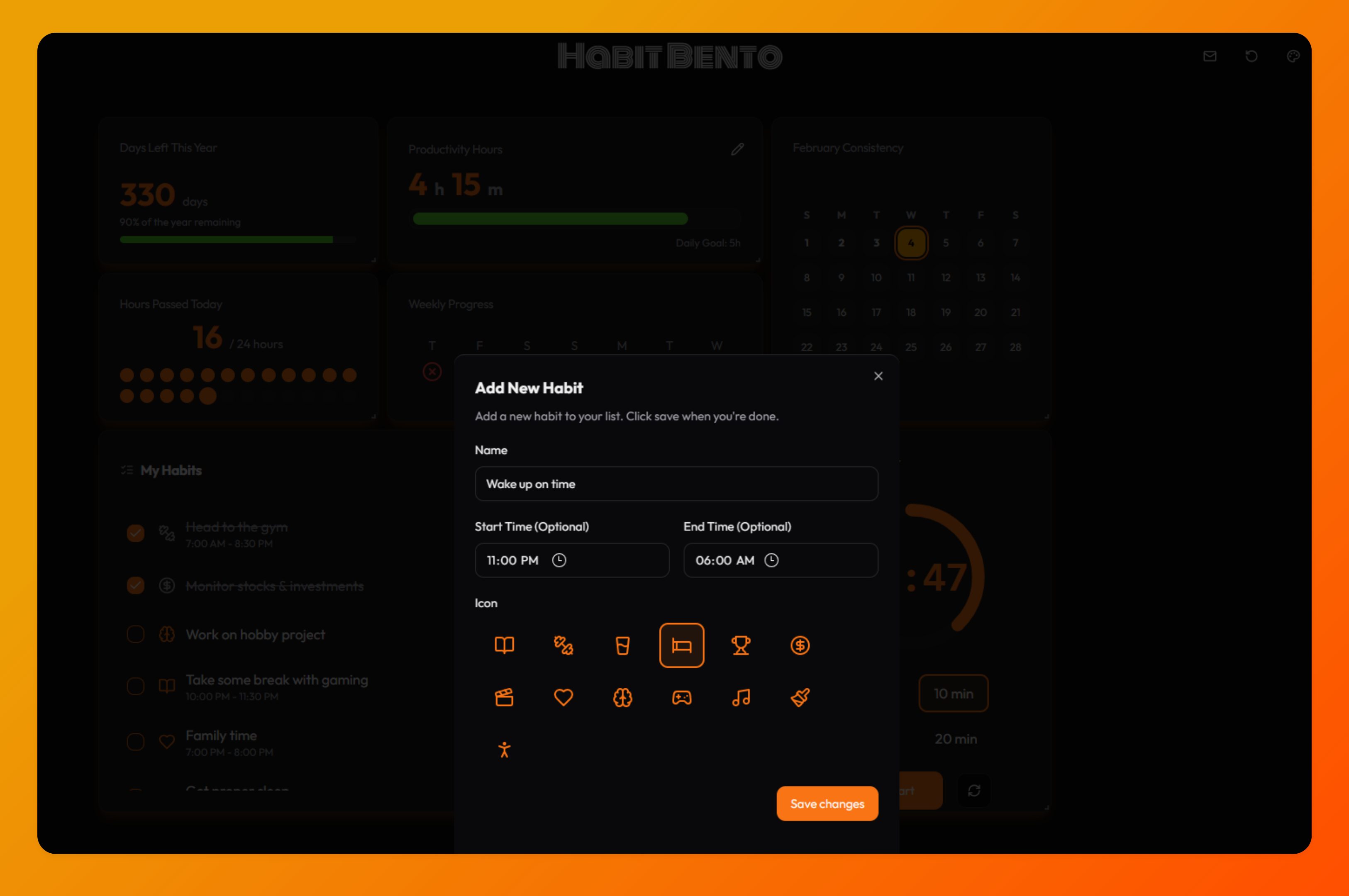 Habit Bento - Screenshot 4 showing product features and functionality