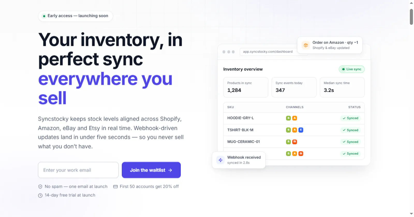 Syncstocky screenshot 1