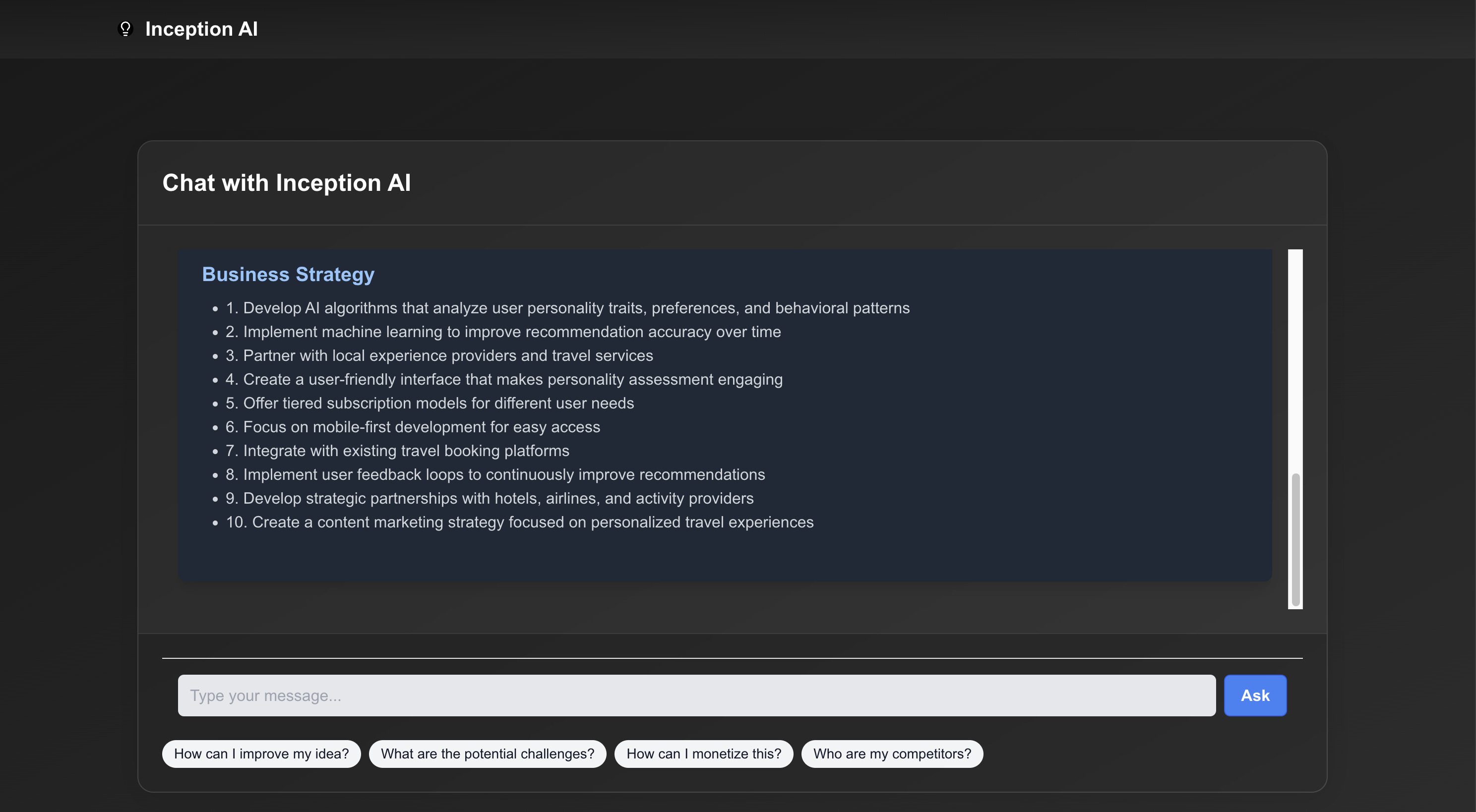 Inception AI gallery image