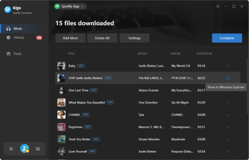 Kigo Spotify Converter gallery image
