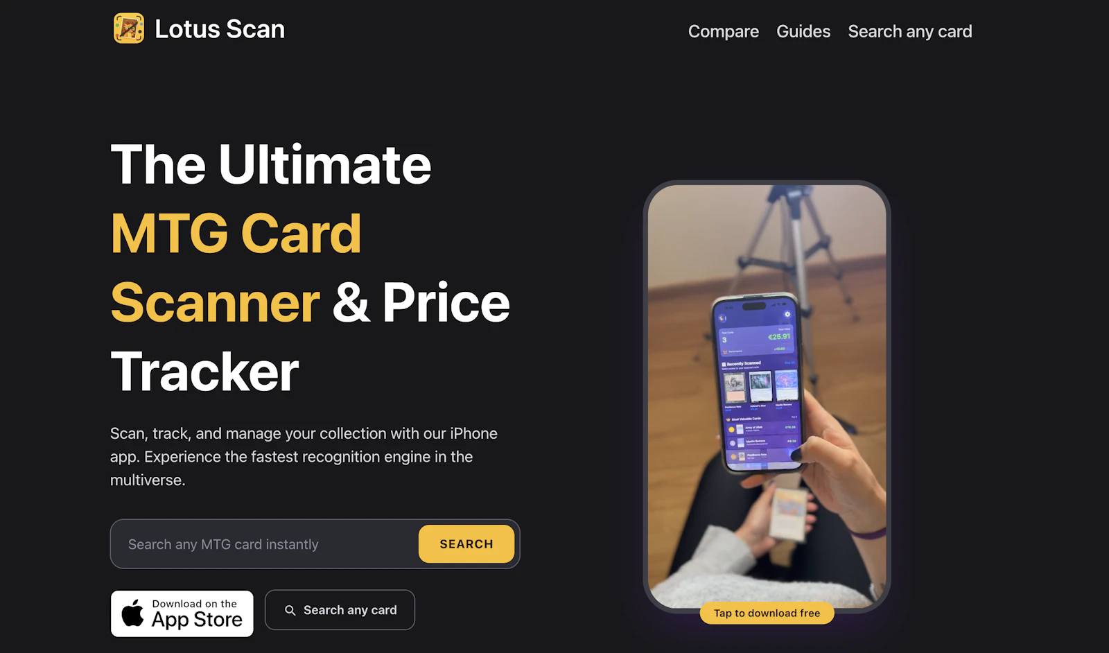 Lotus Scan MTG Scanner  screenshot 3