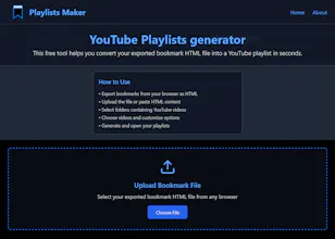 YouTube Playlists generator gallery image