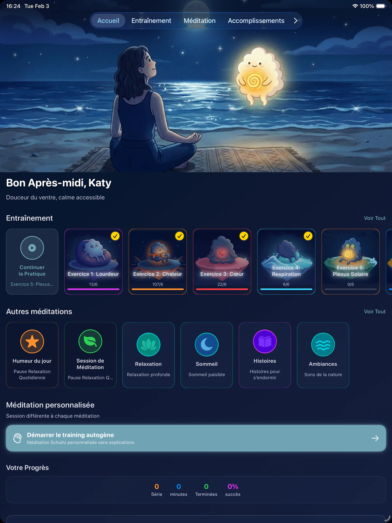 Autogenia Calm & focus meditation screenshot 7