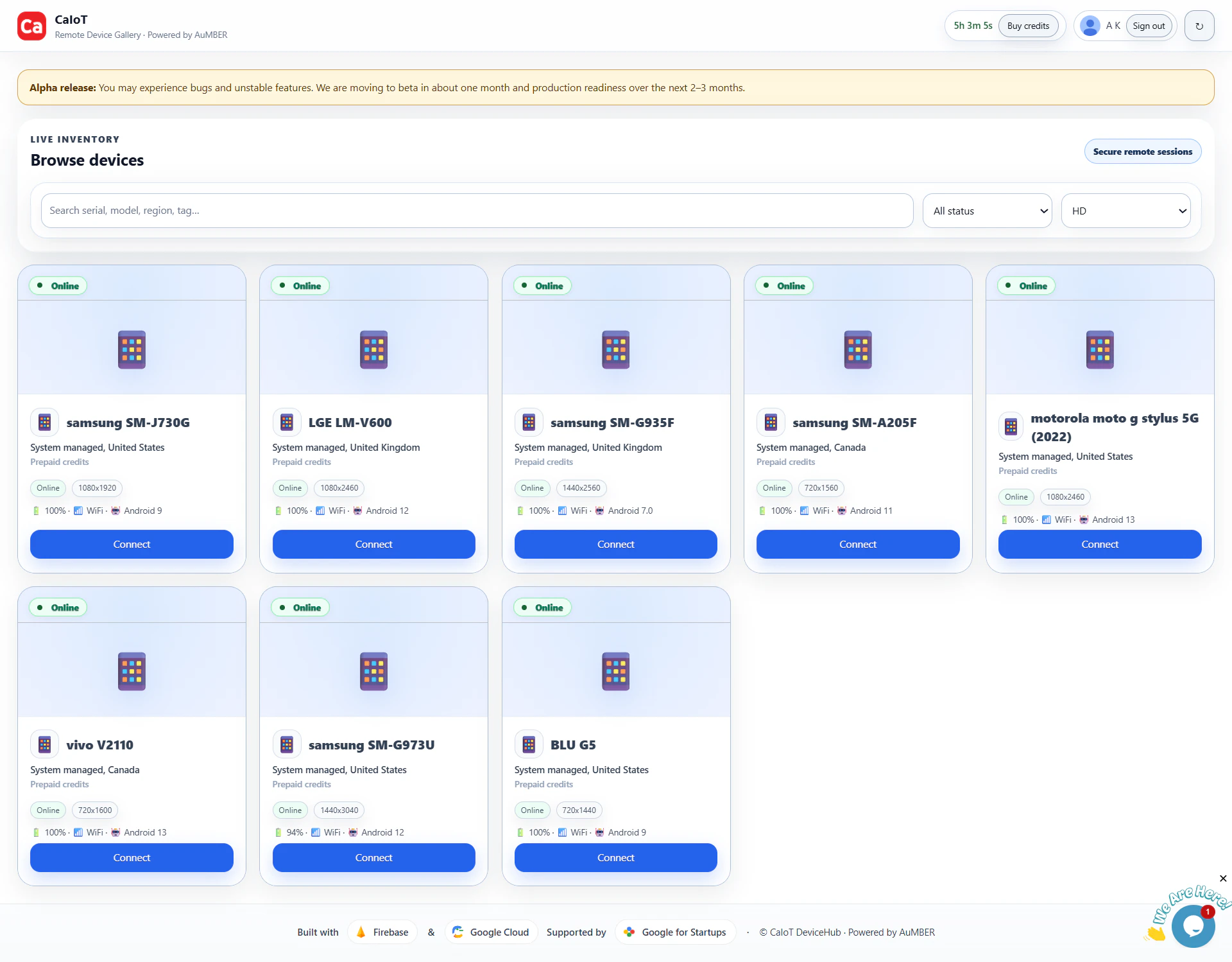 CaIoT DeviceHub 截图 2