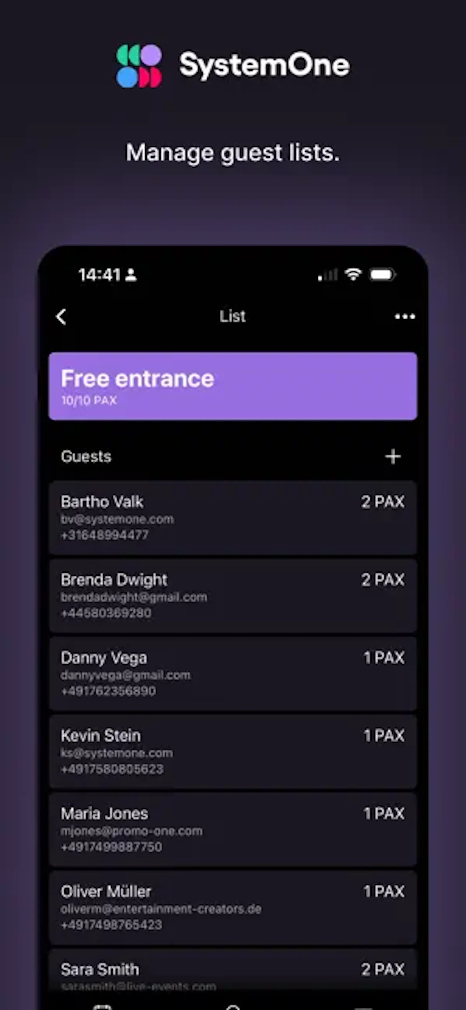 SystemOne Mobile App for artist booking screenshot 4