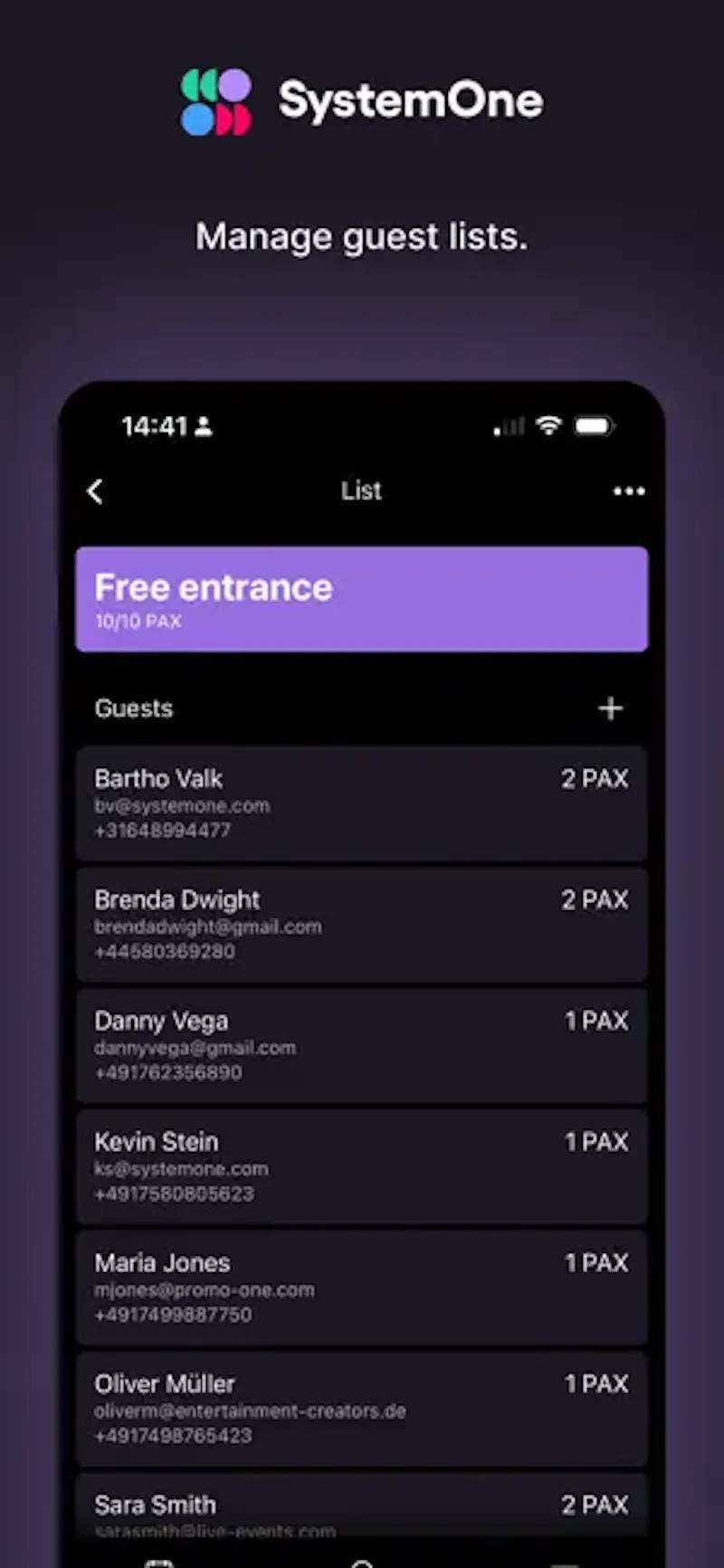 SystemOne Mobile App for artist booking screenshot 4