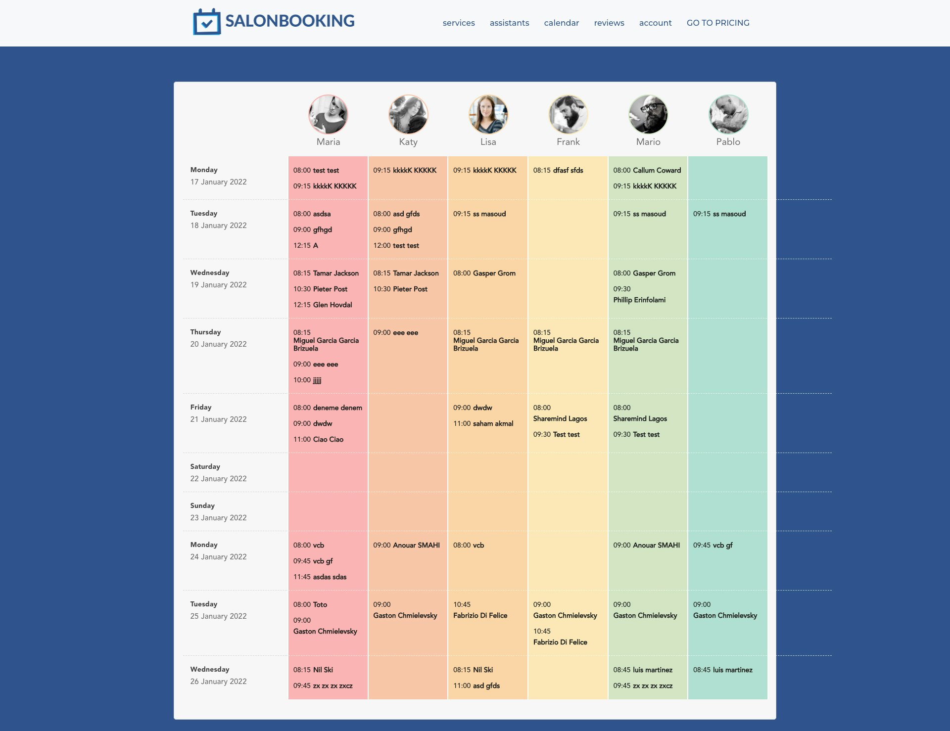 Salon Booking System gallery image